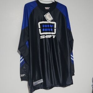 XL Shift Men's Black and Blue Jersey